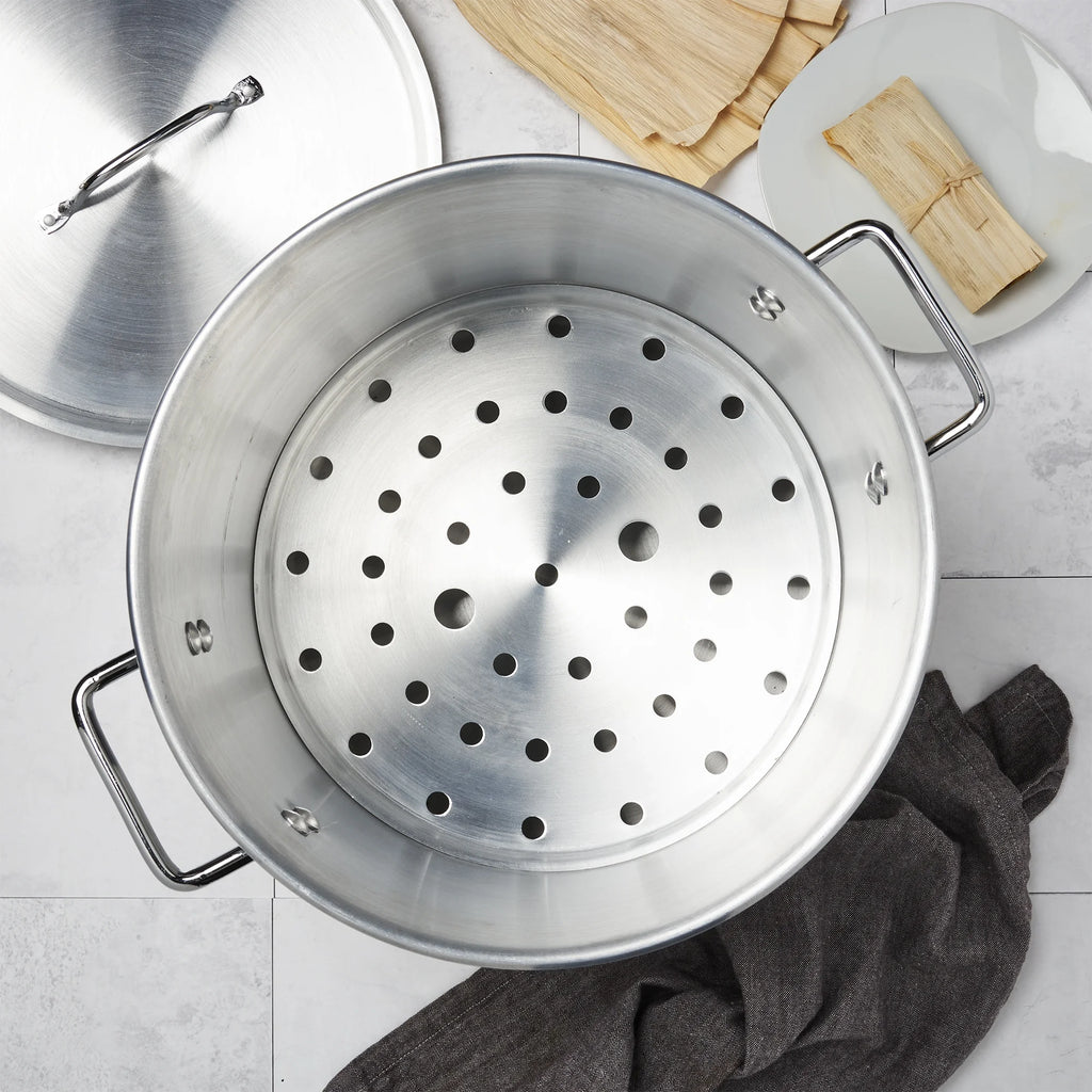 3 Piece 20Qt Aluminum Tamale Steamer Set T139498