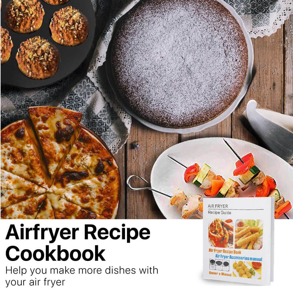 17 Set 8 Inch Air Fryer Accessories with Recipe Cookbook I5479