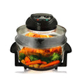 Black Countertop Halogen Oven Air Fryer Rotisserie Roaster M371