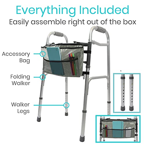 Folding Walker with Wheels and Bag I16263