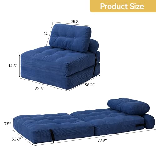 Grey Folding Sofa Bed F527
