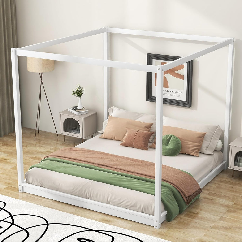 White Pine Wood Canopy Platform Bed Support Legs R7721