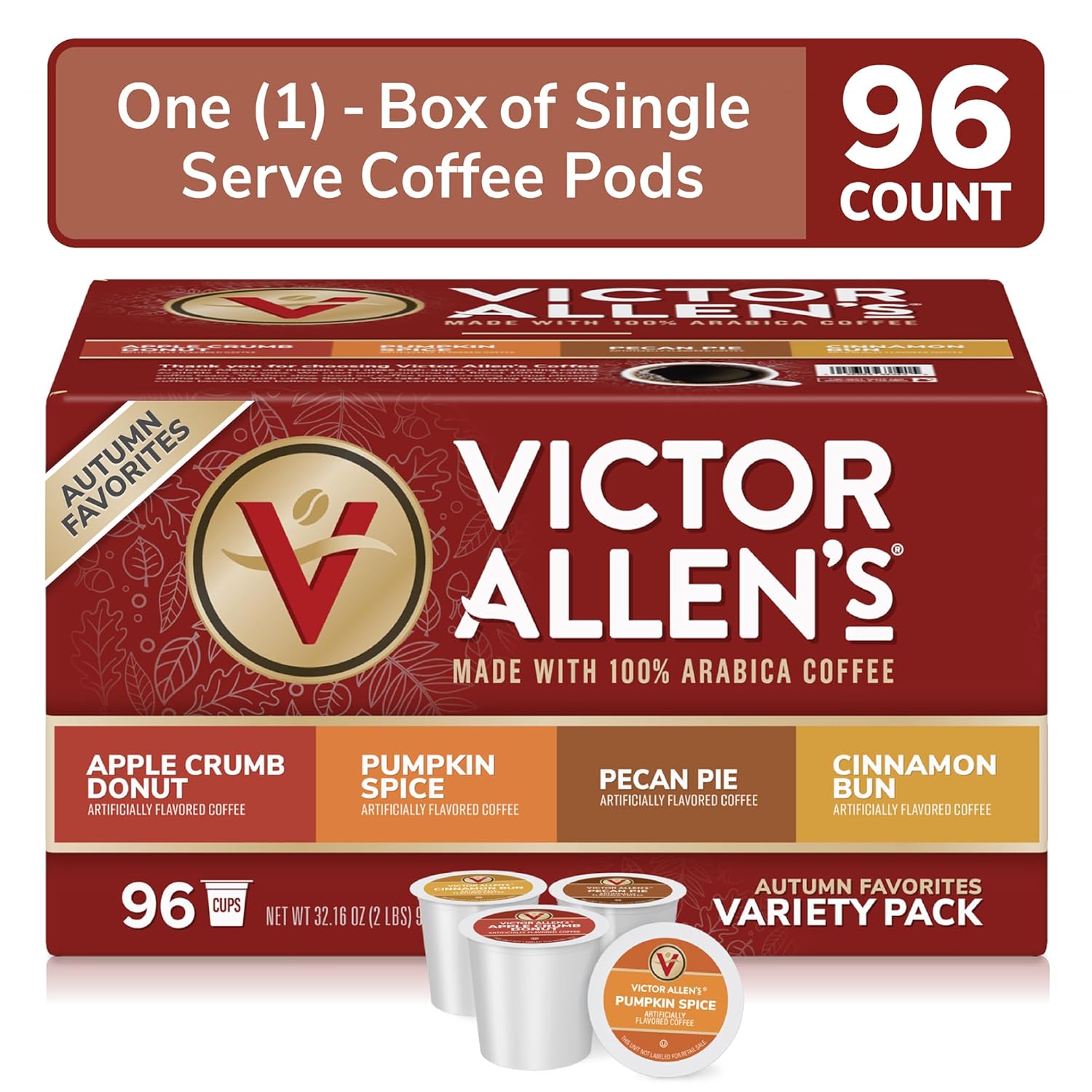 Autumn Favorites Variety Pack Coffee Pods, 96 Count T873