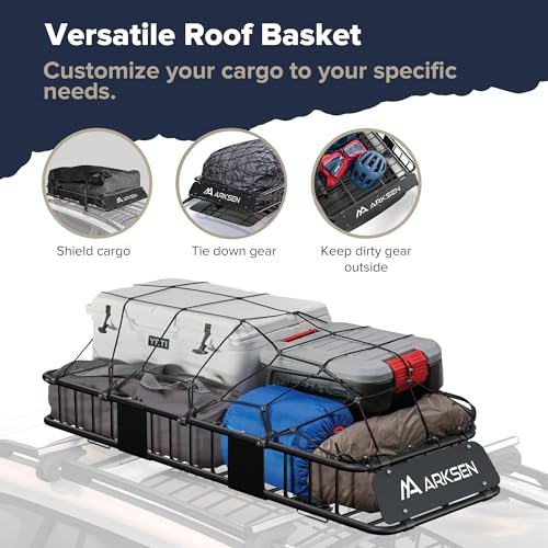 Roof Rack Cargo Carrier with Basket & Net B3569