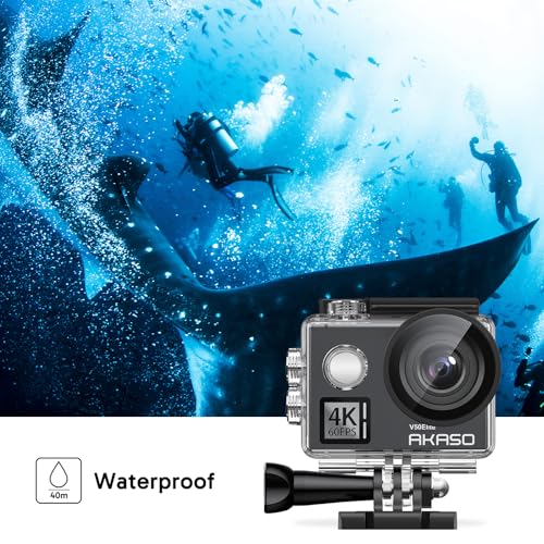4K60fps Action Camera with 128GB Memory Card Y713524