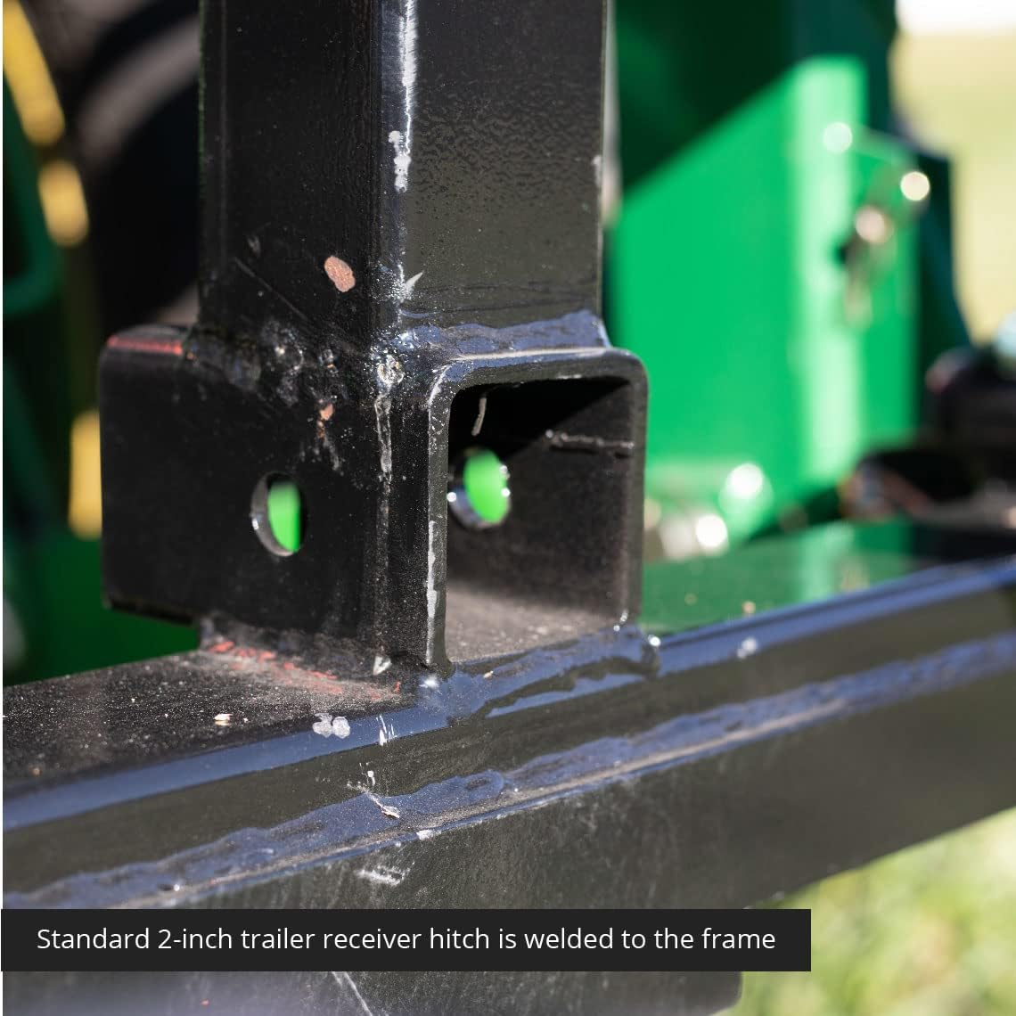 60-in Pallet Fork Hay Frame Attachment with Rack, Receiver Hitch V434