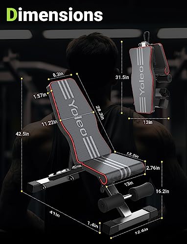 Black Adjustable Weight Bench M24275