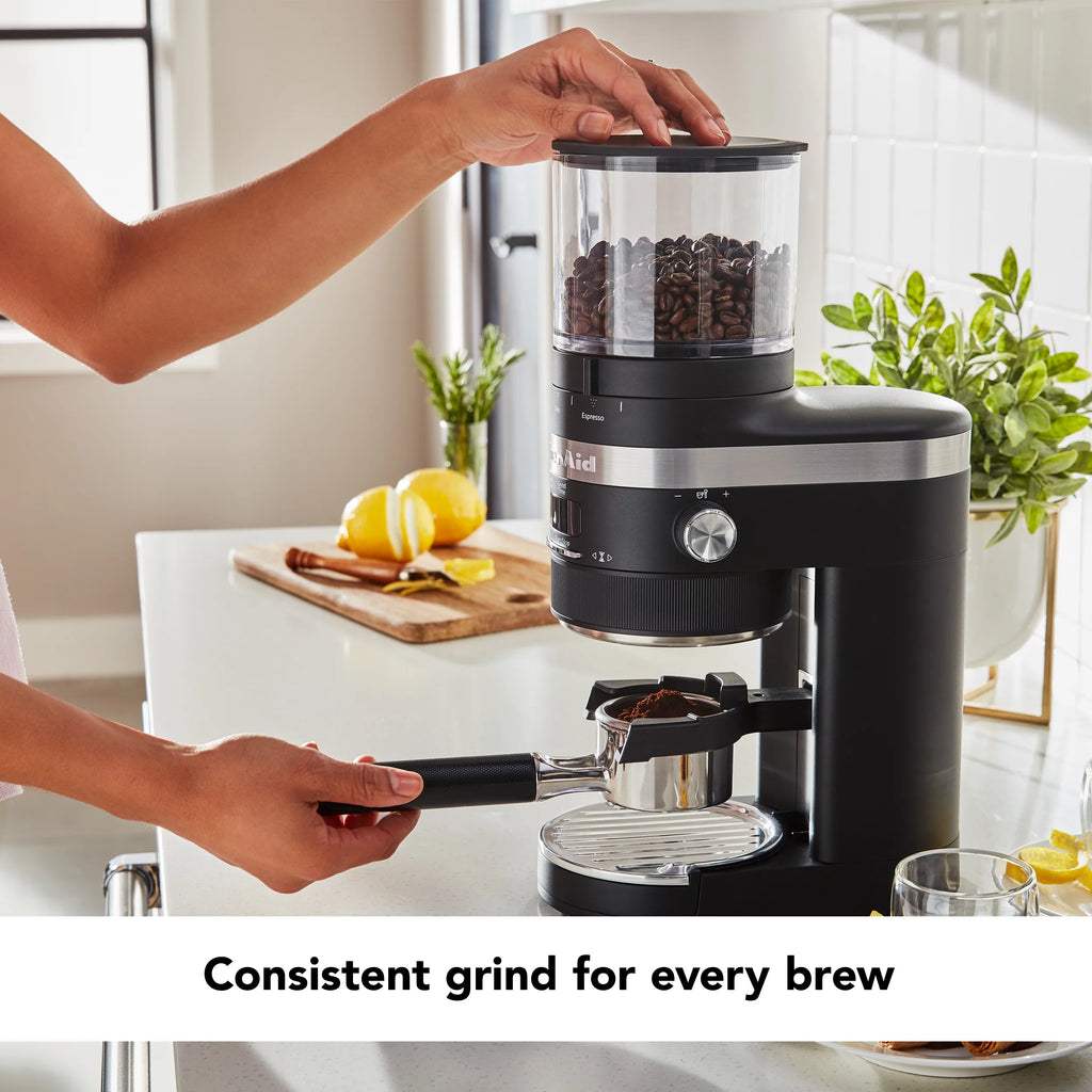 Black Matte Burr Coffee Grinder T1182