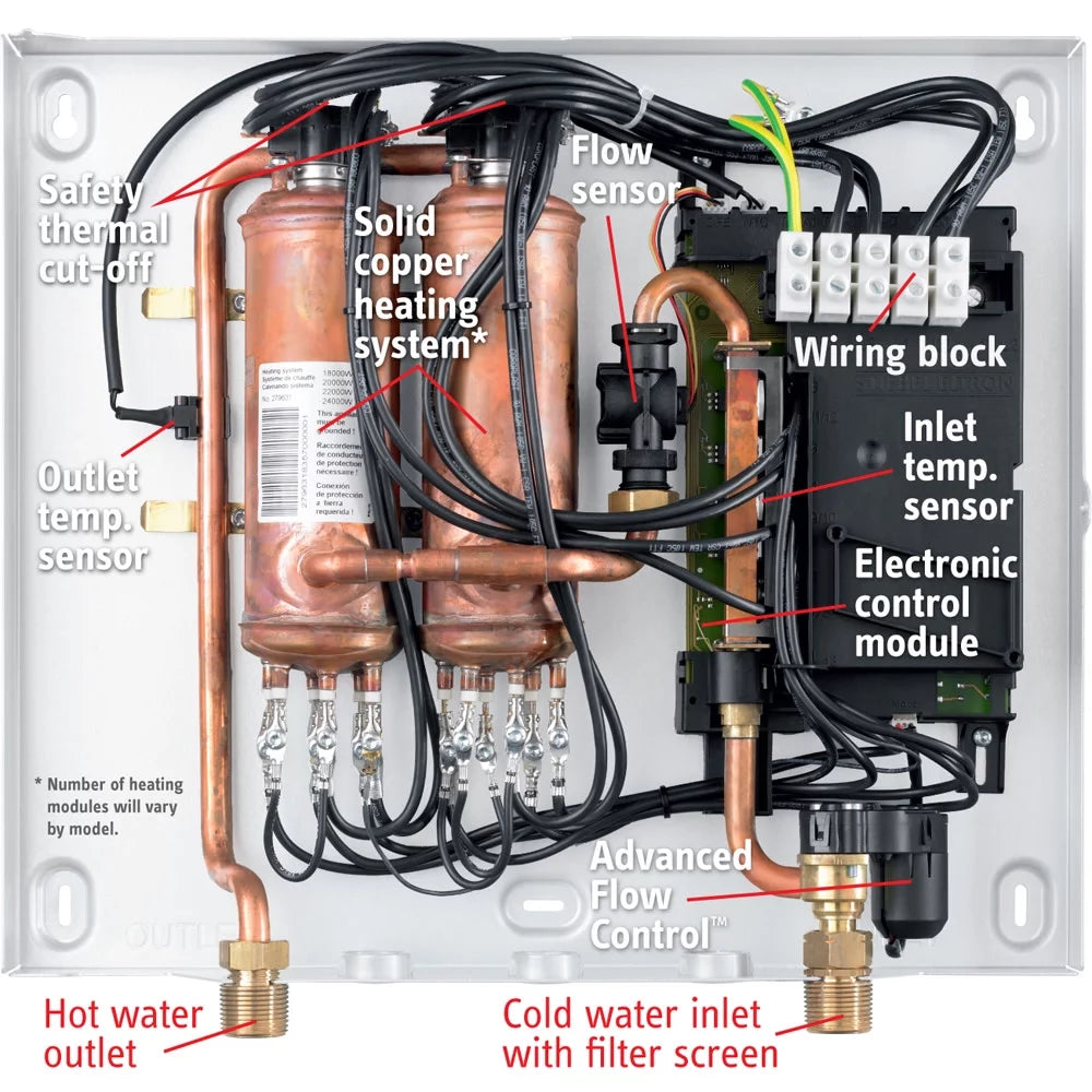 Electric Tankless Water Heater, 1 gpm D554