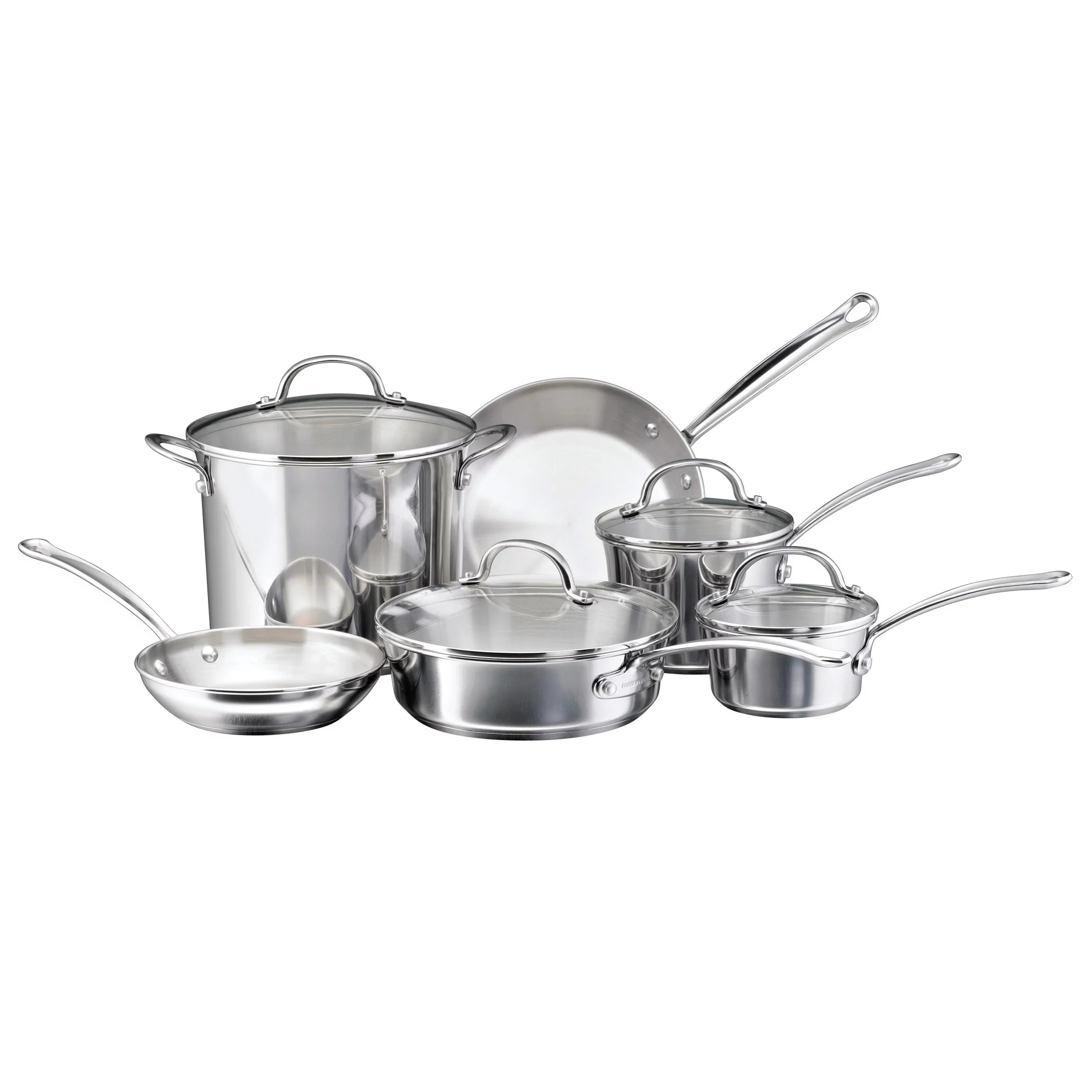 10 Piece Stainless Steel Pots and Pans Q82128