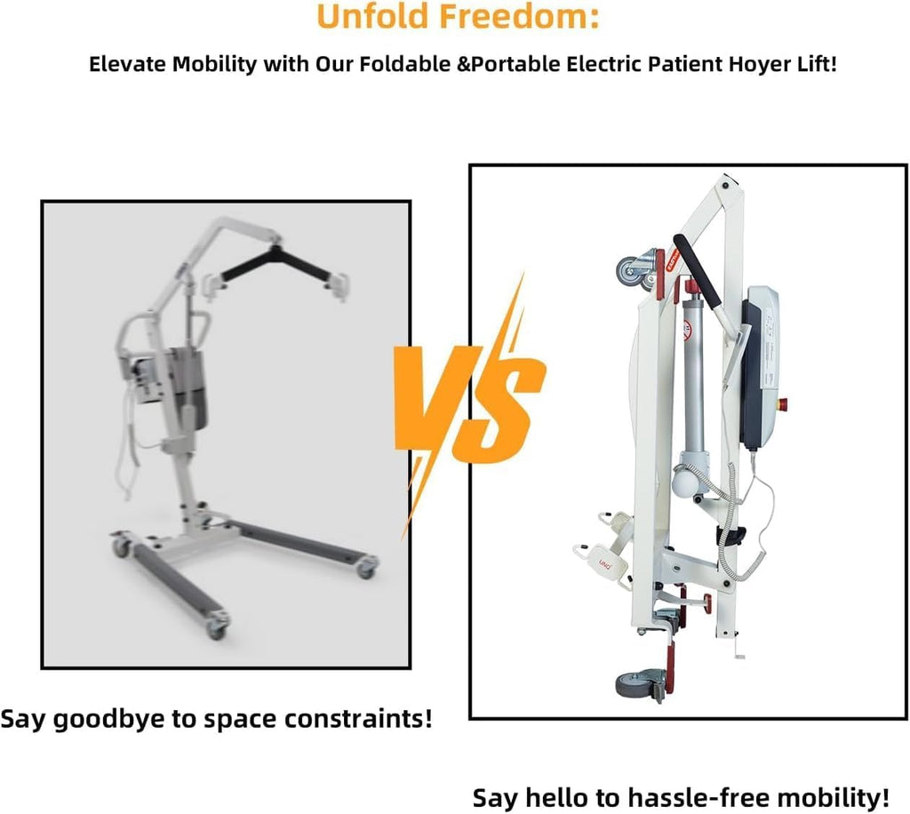 500lbs Electric Patient Transfer Lift with Sling F1199