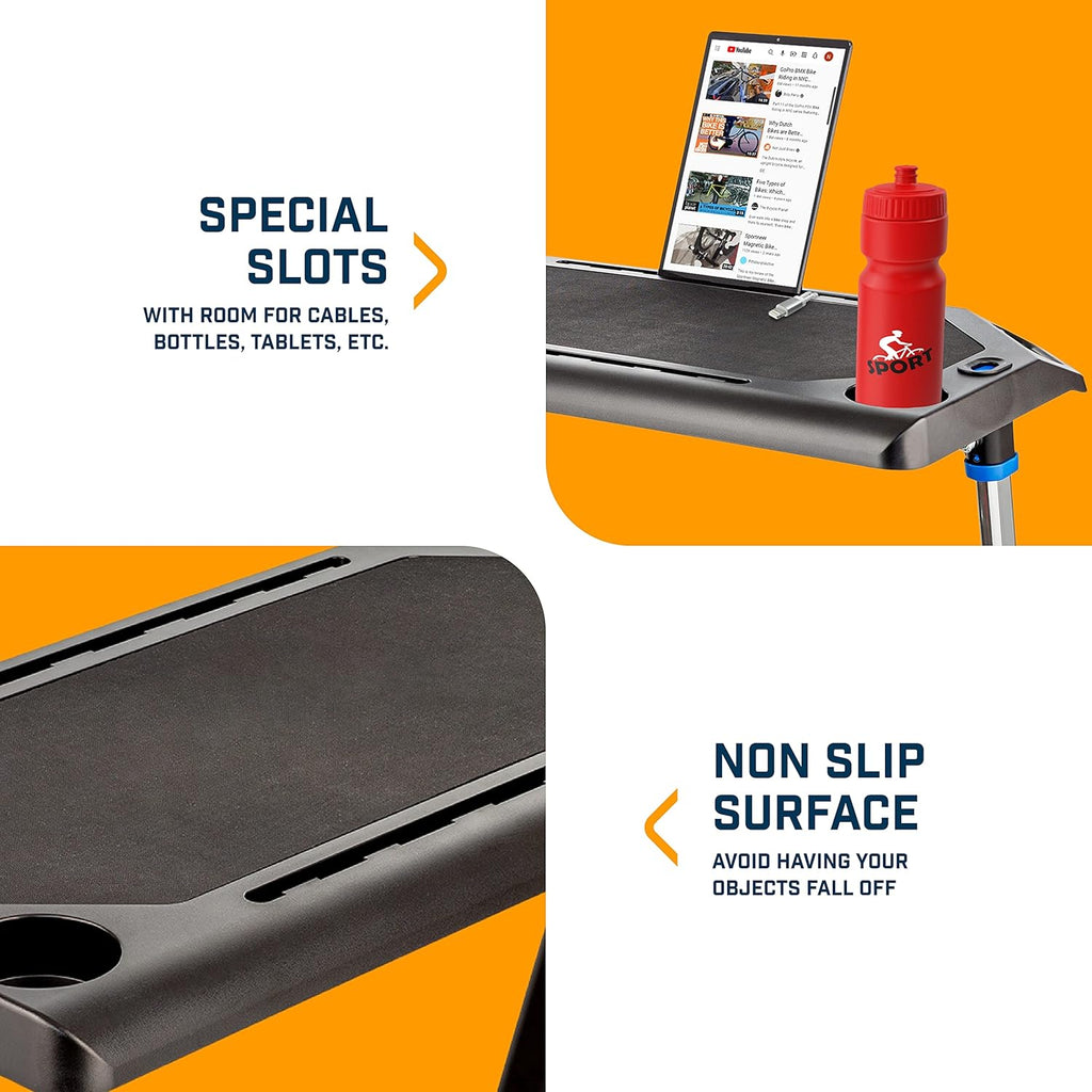 Portable Multi-Tasking Workstation Table with Adjustable Height and Non-Slip Surface S4261