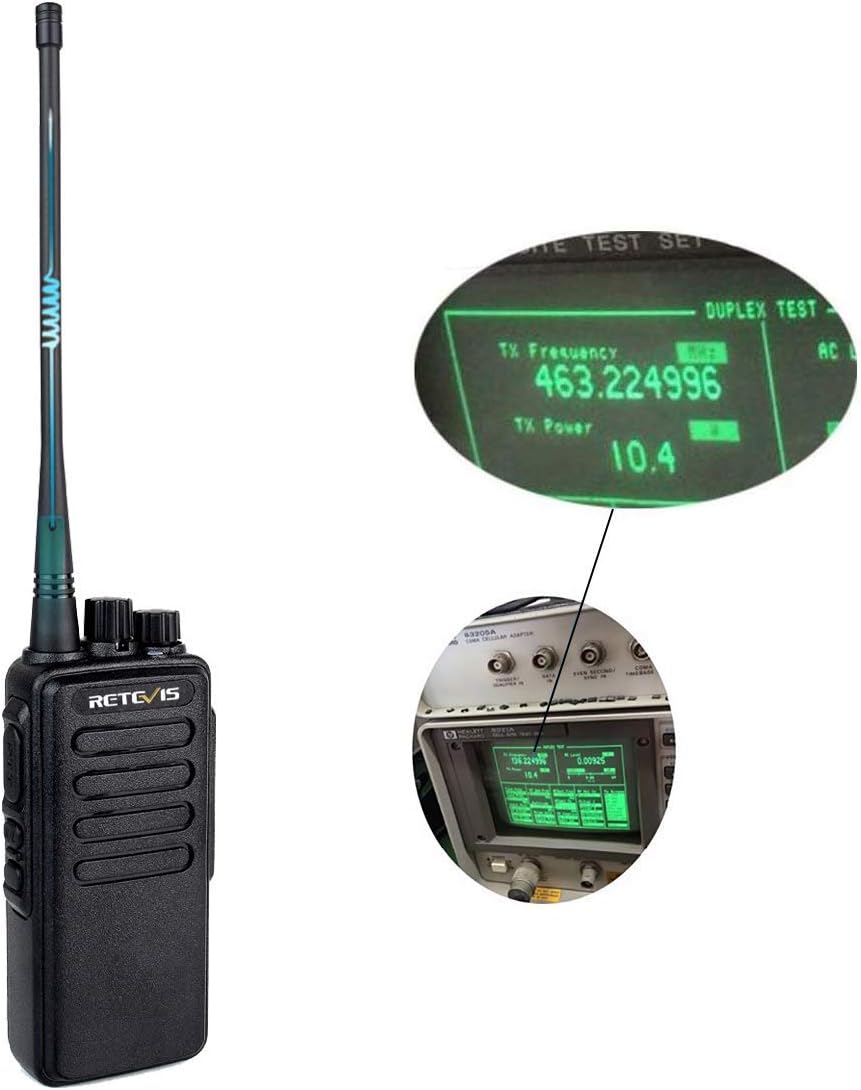 5 Pack Long Range Heavy Duty Rechargeable Two Way Radios with Earpiece and Mic I82335