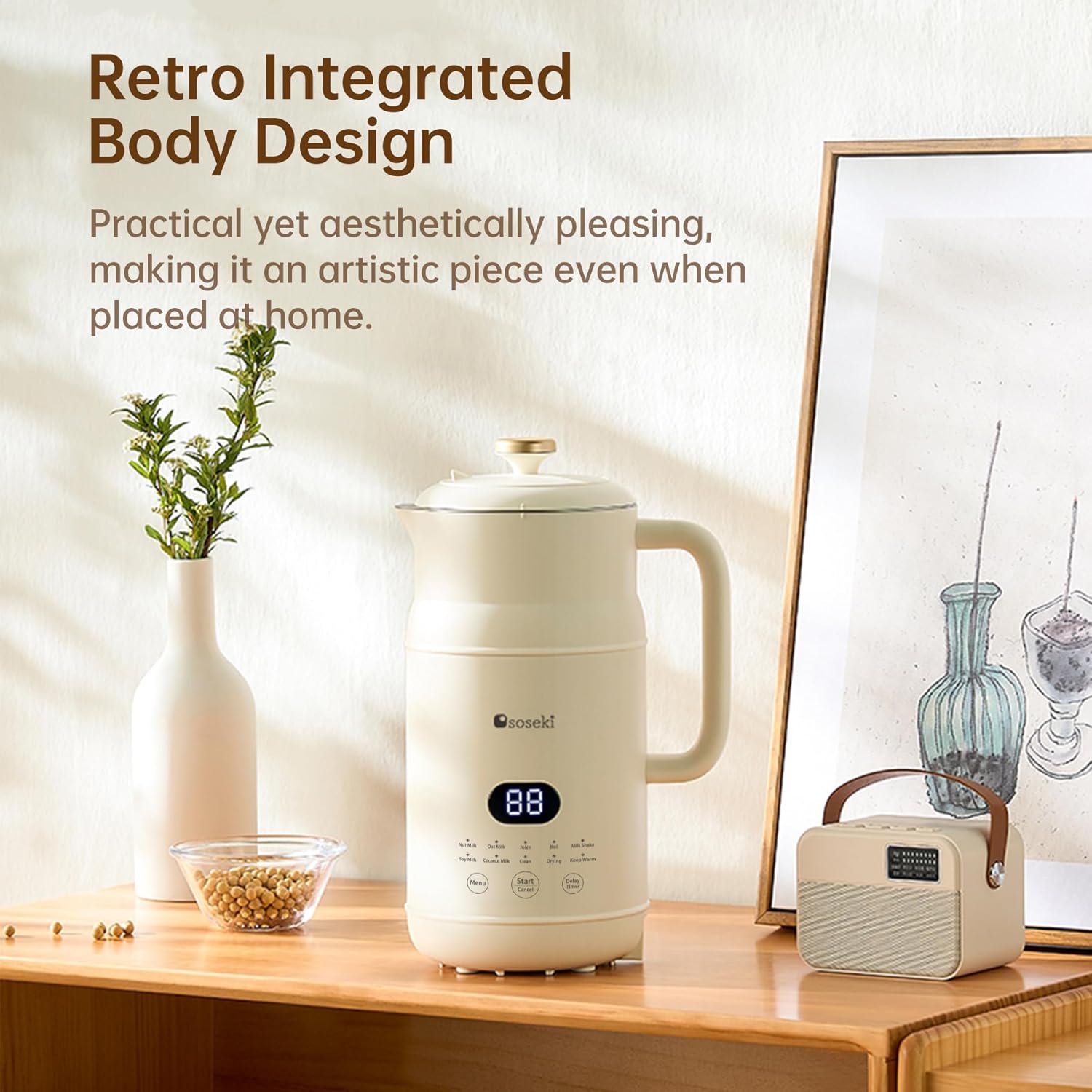 1.05QT Automatic Soy Milk Maker Machine O606043