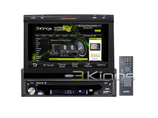 1-Din Widescreen LCD Multimedia Car Receiver T415