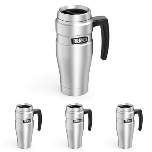 16 Ounce Matte Stainless Steel Vacuum-Insulated Travel Mug C22046