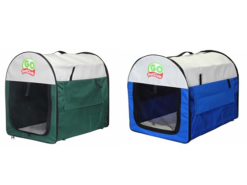 43" Soft Collapsible Dog Crate with Durable Mesh Windows, Forest Green Camo Z9850