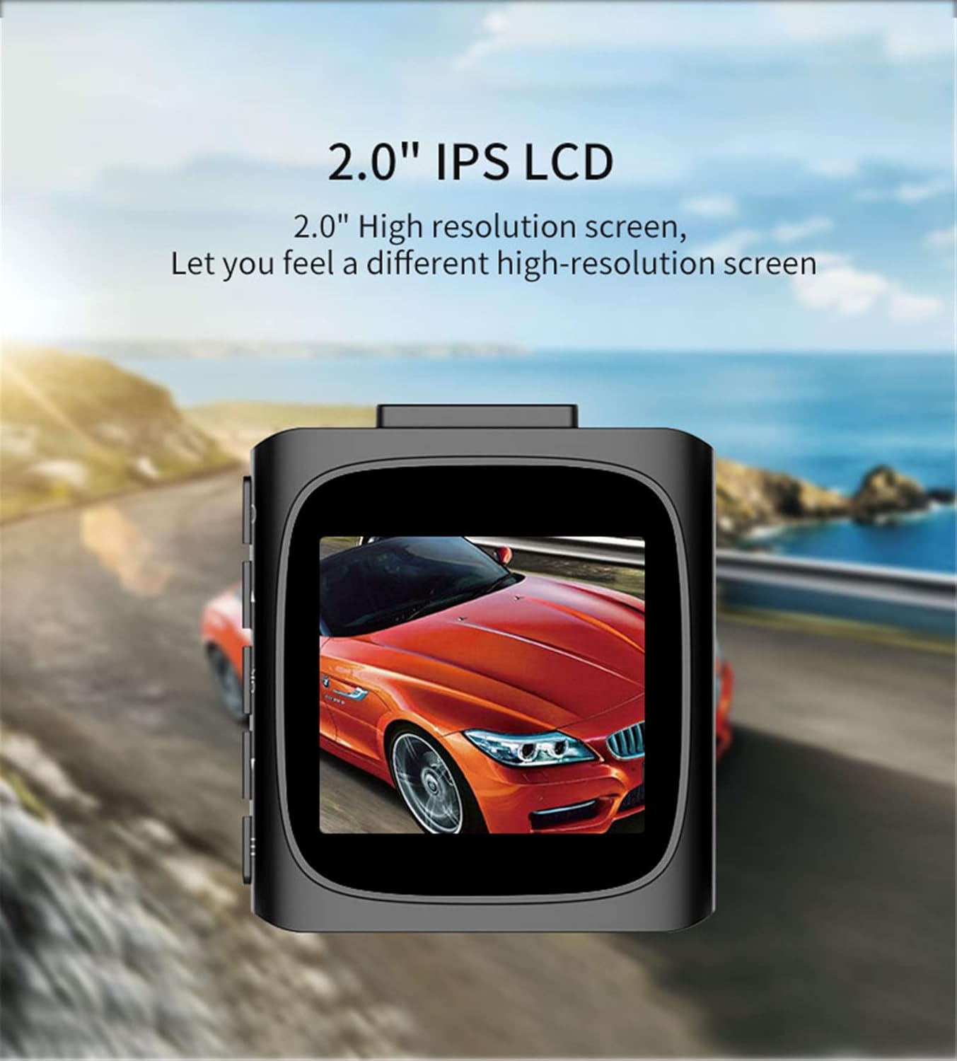 1080P Dash Camera with 170° Wide Angle Night Vision G-Sensor E3717