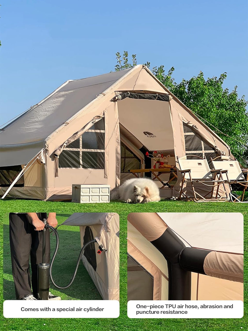 Inflatable Tent 2/4/6/8 Person T863237