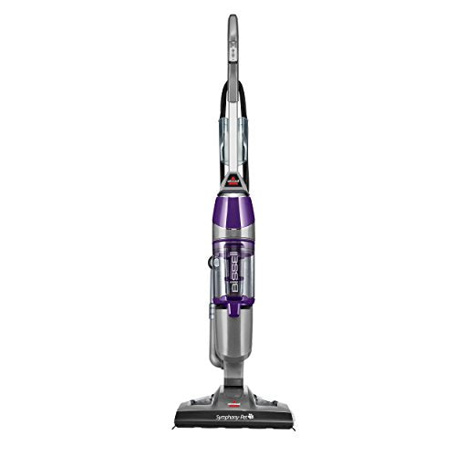 Purple Steam Mop and Steam Vacuum Cleaner with Microfiber Mop Pads W5895