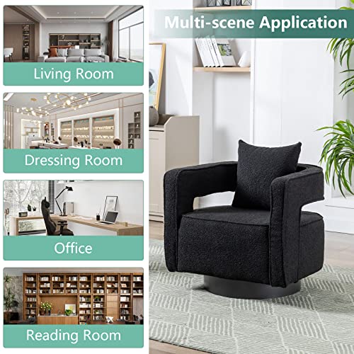 Swivel Barrel Accent Chair Set of 2, Linen R771860