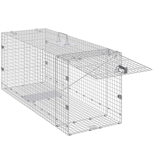 24" x 8" x 8" Galvanized Iron Folding Animal Trap M57271