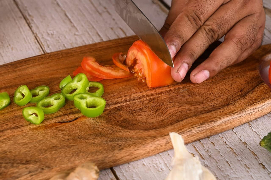 Acacia Wood Cutting Board 17 By 7 Inches U376