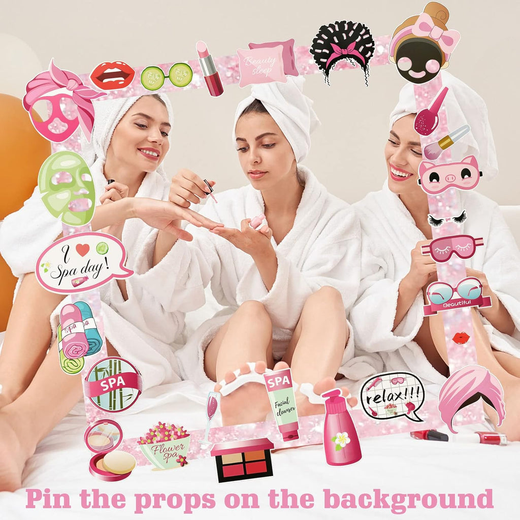 26 PCS Spa Party Photo Booth Props J42088