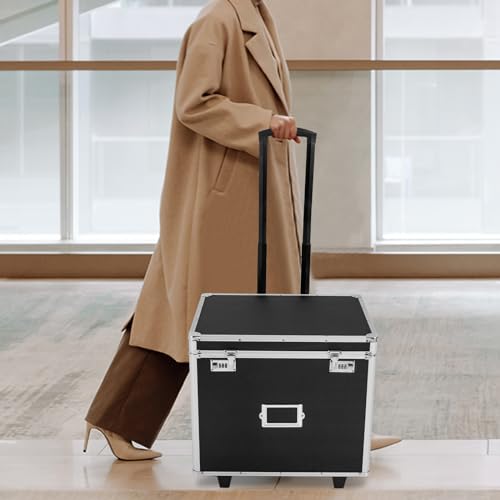 Locking File Storage Box with Wheels O805903