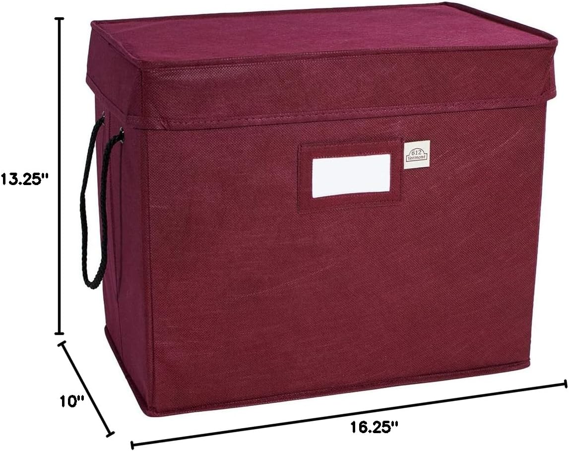 Christmas Ornament Storage Box with Adjustable Dividers, 4 Removable Trays O733475