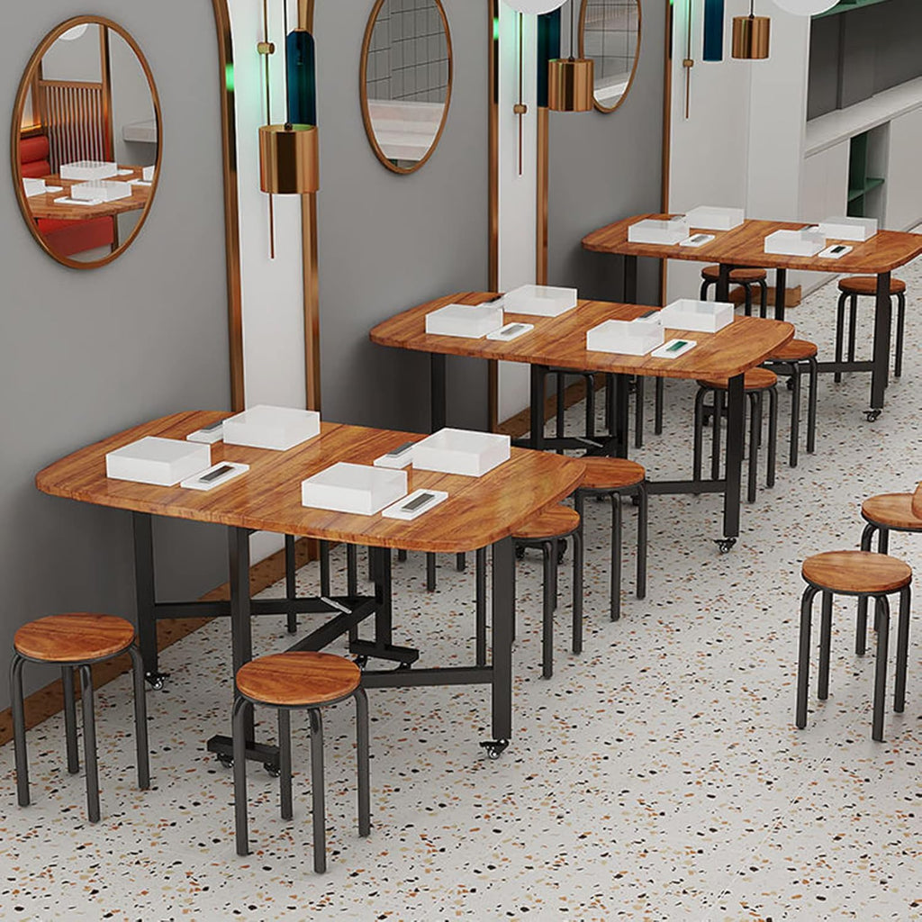 Butterfly Folding Dining Set with 4 Chairs and Drop Leaf Table E505