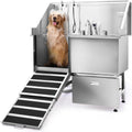 50 in. Stainless Steel Dog Grooming Tub with Ramp F677