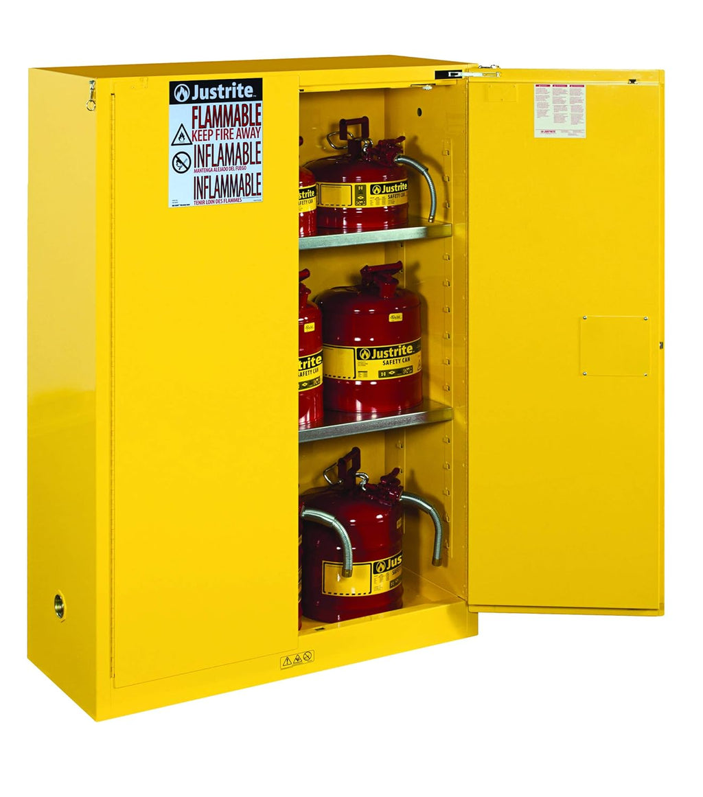2 Door Self Closing Flammable Safety Cabinet, 45 gal I711443