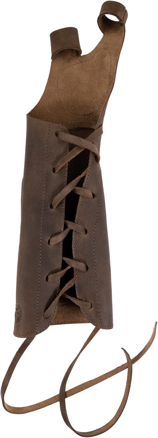 Bourbon Brown Full Grain Leather Forearm Guard F474