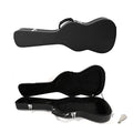 Black Wooden Hard-Shell Electric Guitar Case with Lock Latch Padding G55487
