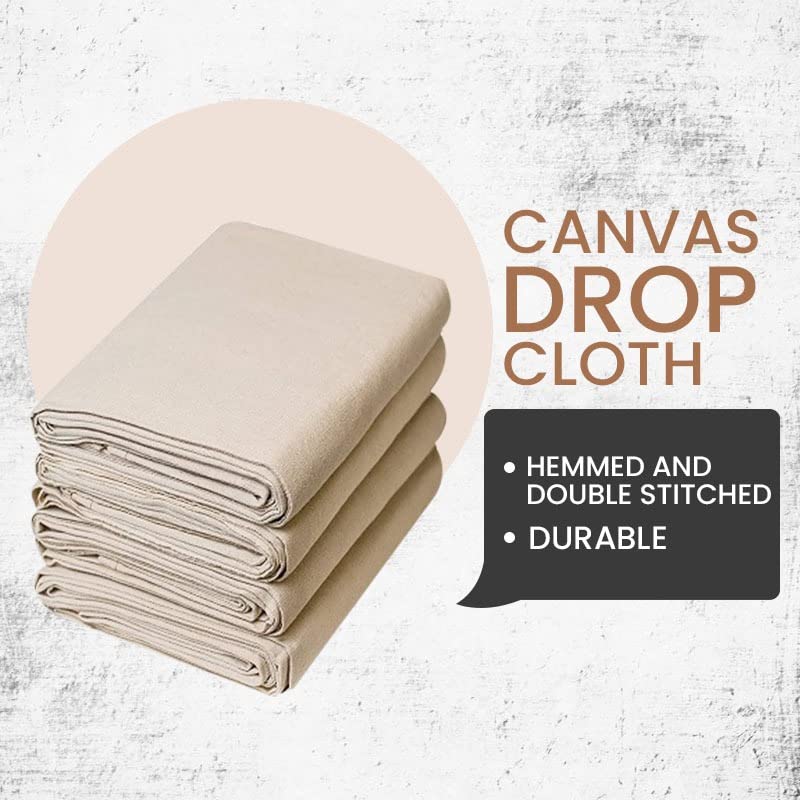 20 x 20 Feet Pure Cotton Canvas Drop Cloth X4627