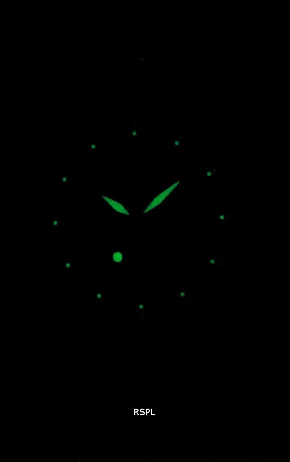 Green Canvas Stainless Steel Automatic Watch B1053
