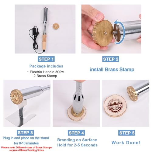 Metal Branding Iron for Wood S754227