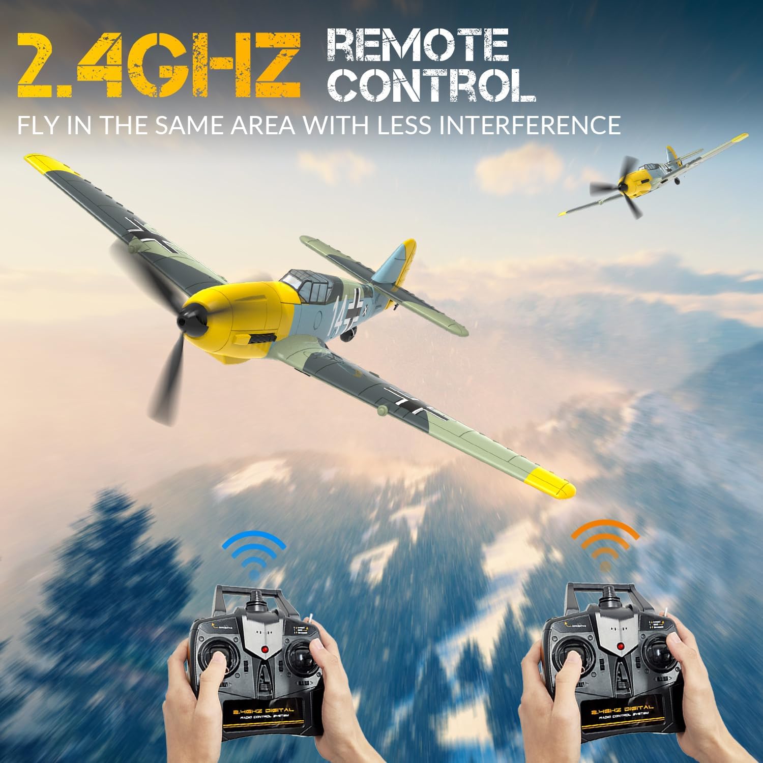 RC Plane 4CH RC Airplane Ready to Fly with Upgraded Canopy I72965