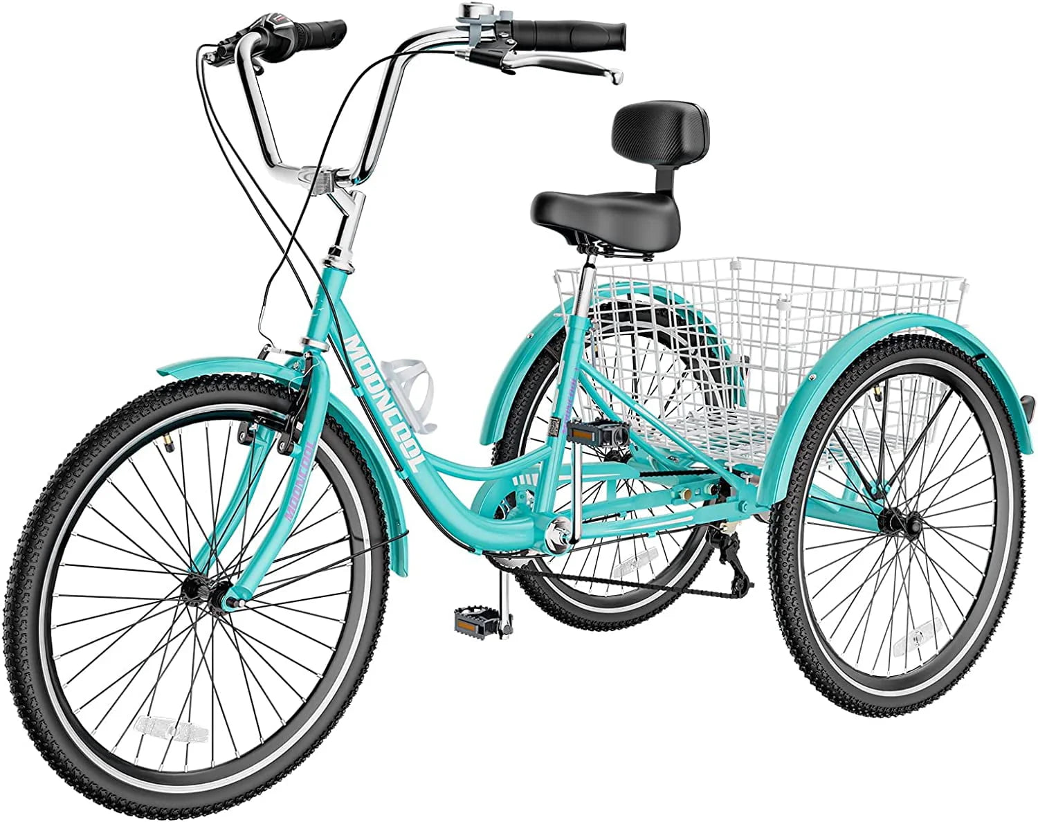 26 Adult Tricycle 3 Wheel 7 Speed 450lbs Capacity Cruise Trike with Shopping Basket T718048
