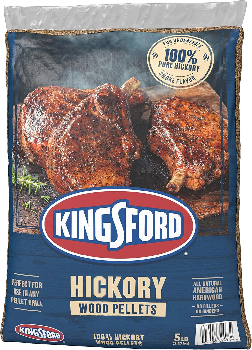 100% Hickory Wood Pellets, 5 Pounds G397