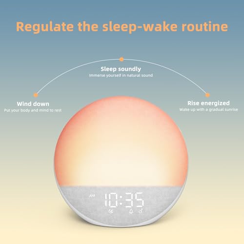 White Noise Machine Alarm Clock with Bluetooth Speaker P749001