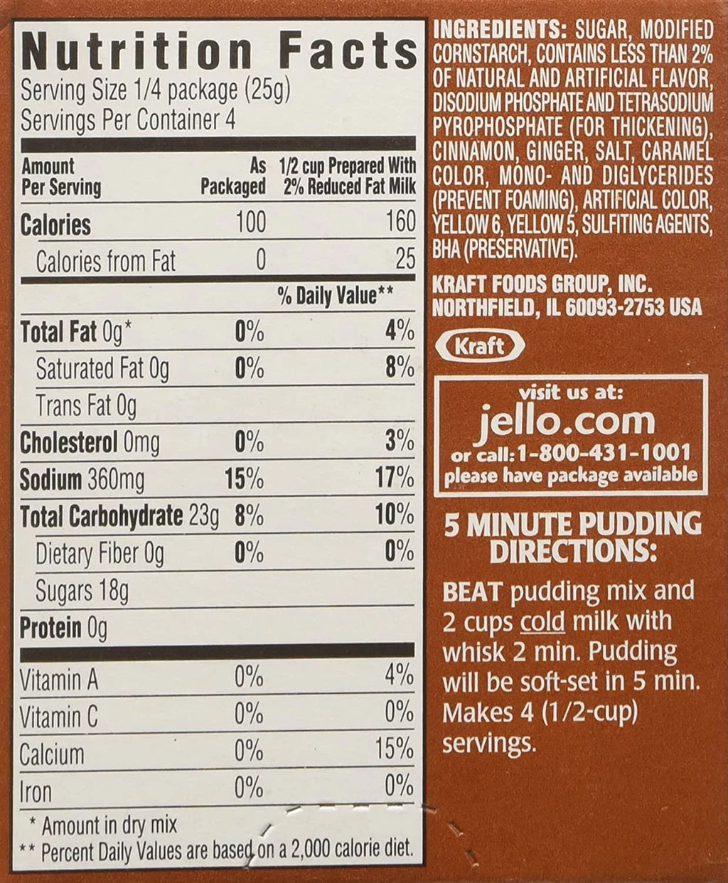 Pumpkin Instant Pudding & Pie Filling, 3.4-ounce Boxes (Pack of 8) U9496