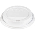White Traveler Lid For Hot Cup - 2 Packs Of 100 (200 Lids Total) D32080