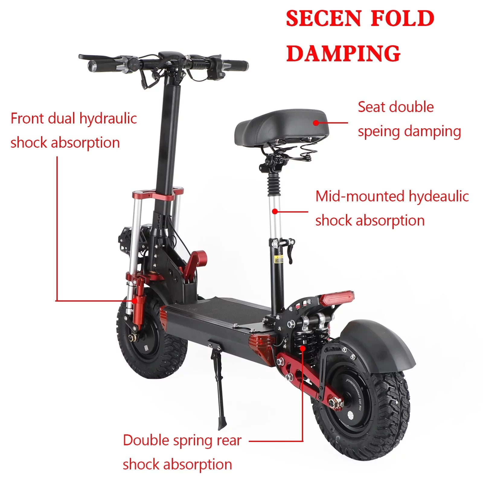 2000W 21ah off-road alloy electric scooter with 12" tires P318563