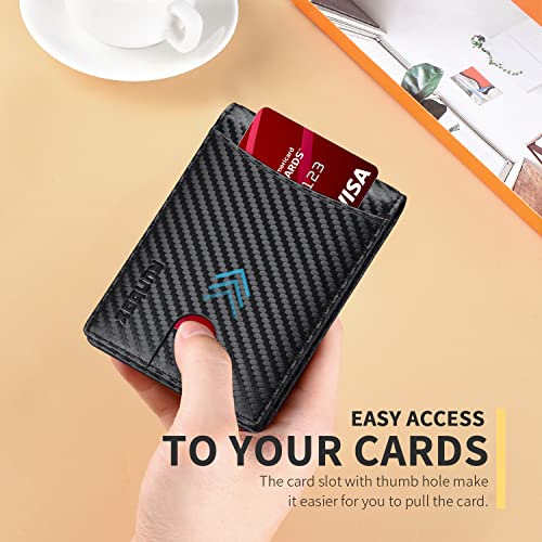 Genuine Leather Slim Bifold Wallet with Money Clip Y186585