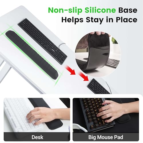 Black Memory Foam TKL Keyboard Wrist Rest I35274