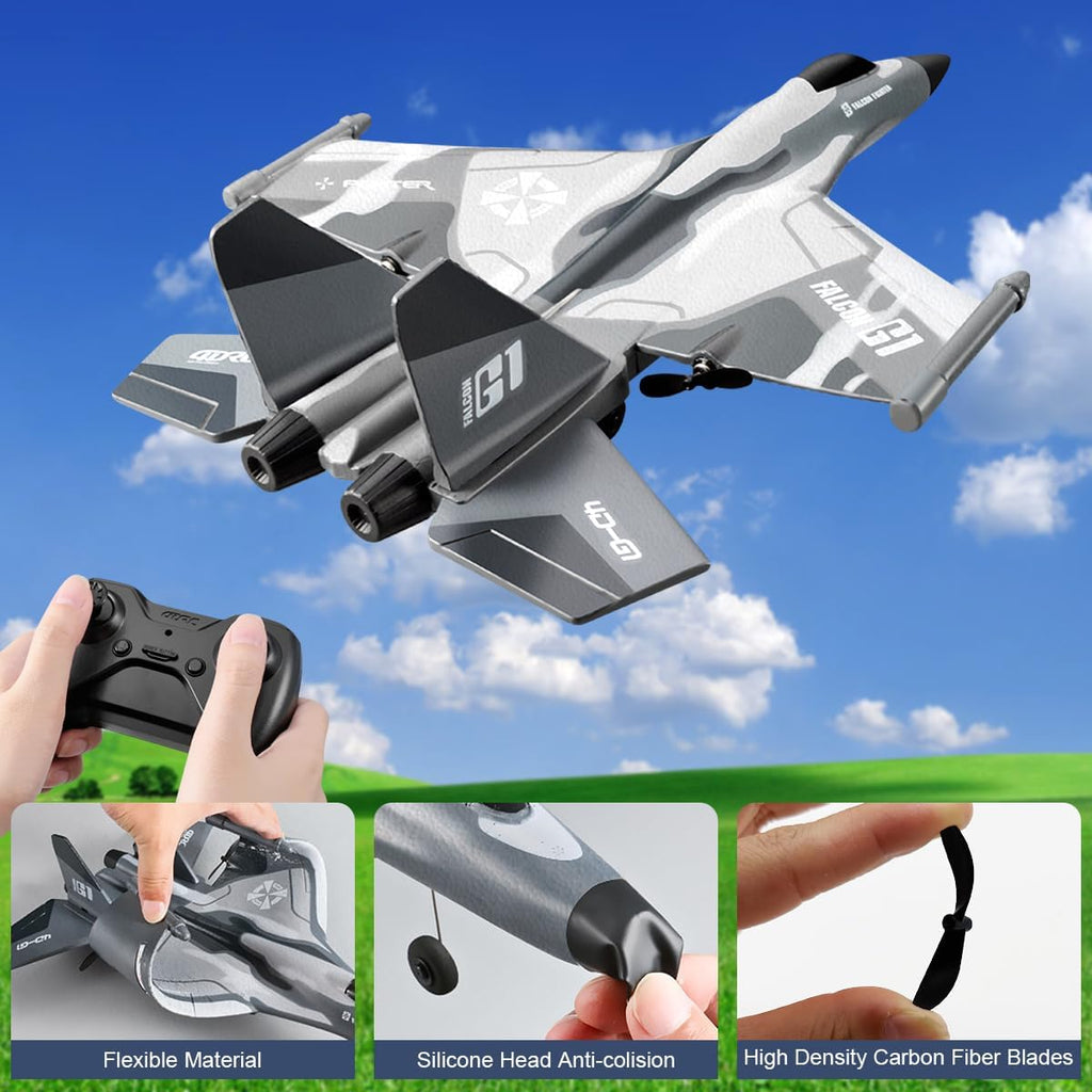 F22 RC Airplane 3 Channel Remote Control Fighter Toy, Ready to Fly, Two Batteries T2592
