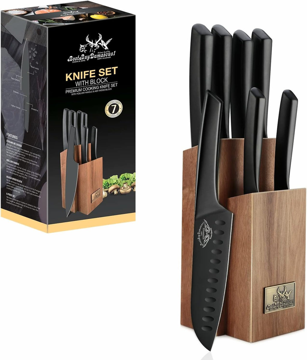Black Chef Knife Set W6292