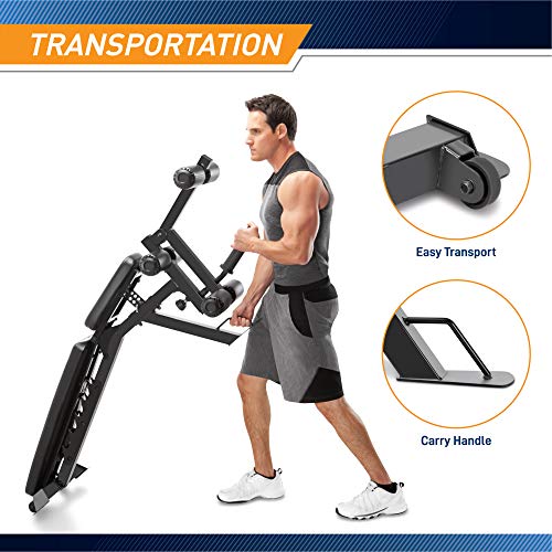 Adjustable 6 Position Utility Bench with Leg Developer and High Density Foam Padding J4864